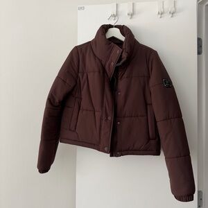 MPG Chocolate Brown Puffer Jacket